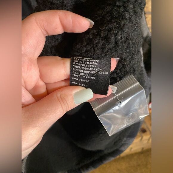 Moon shine plaid‎ wool blend vest - Picture 2 of 7